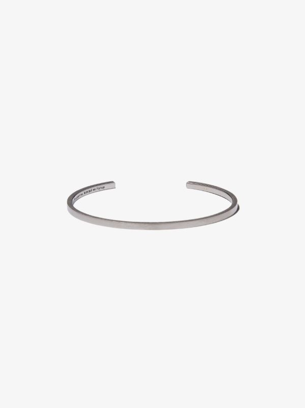 browns Le Gramme black Sterling Silver Le 7g Ribbon Bracelet | Browns Bracelets