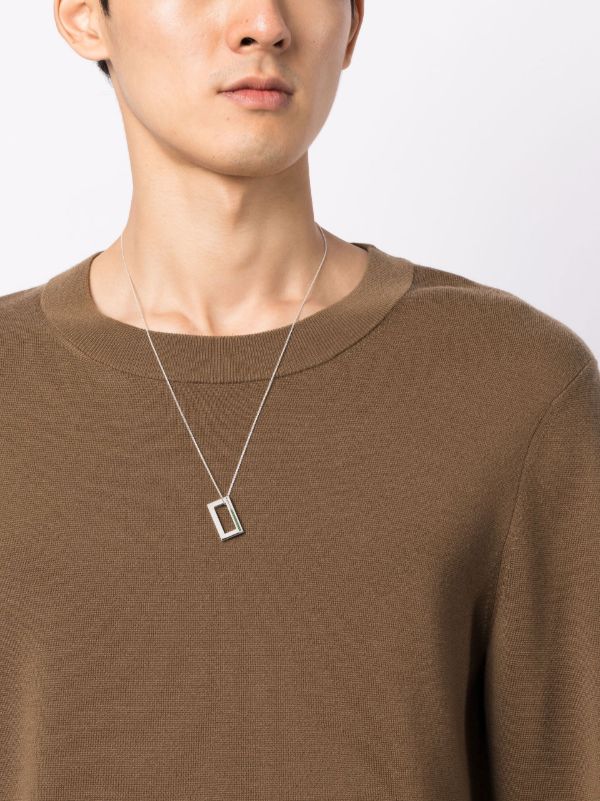 Browns Le Gramme Sterling Silver 3.4g Tsavorite Pendant Necklace | Browns Necklaces
