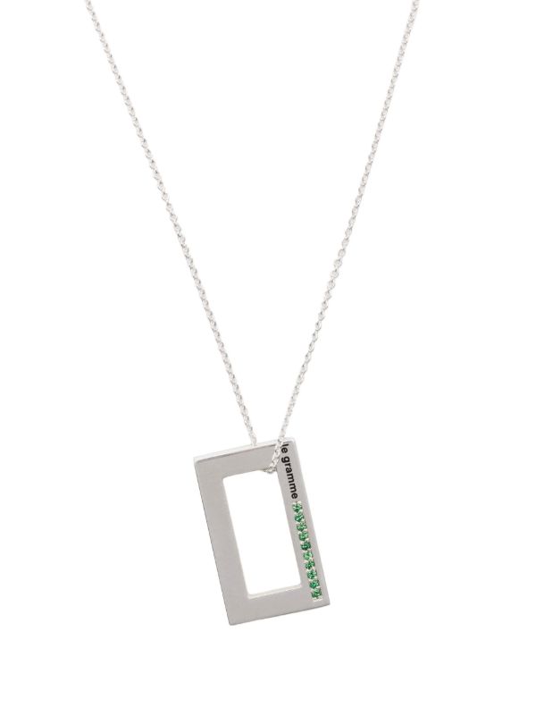 browns Le Gramme Sterling Silver 3.4g tsavorite pendant necklace | Browns Necklaces