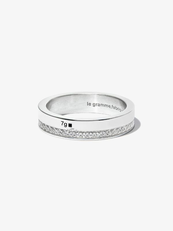 browns Le Gramme sterling silver la 7g polished diamond ring | Browns Rings