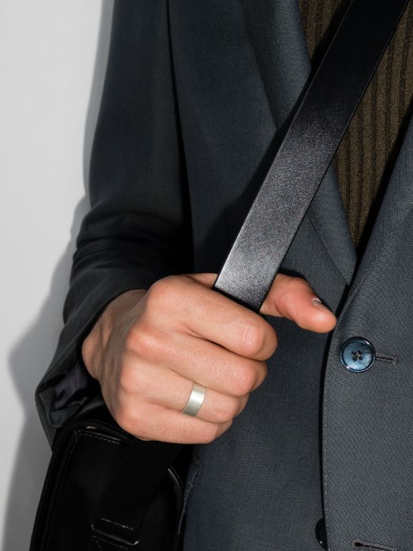 Browns Le Gramme Sterling Silver La 9g Brushed Ribbon Ring | Browns Rings