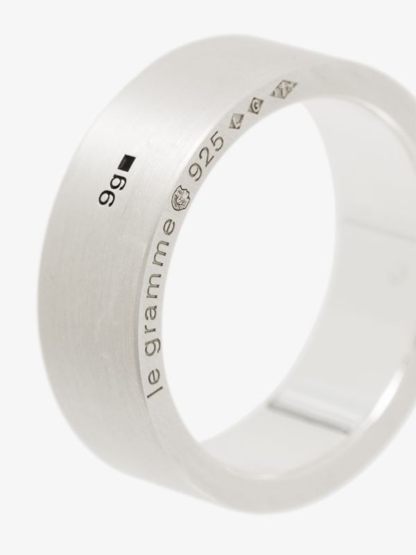 Browns Le Gramme Sterling Silver La 9g Brushed Ribbon Ring | Browns Rings