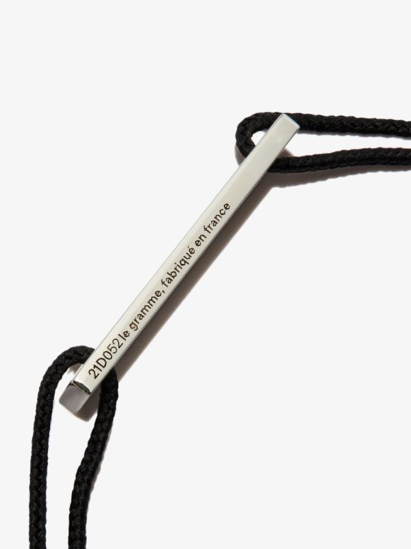 Browns Le Gramme Sterling Silver Le 1.7g Perforated Cord Bracelet | Browns Bracelets