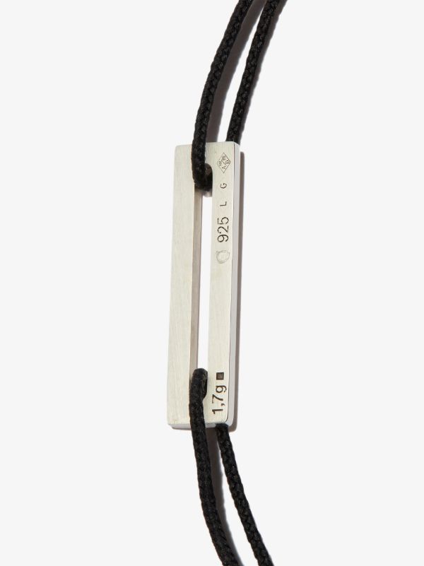 Browns Le Gramme Sterling Silver Le 1.7g Perforated Cord Bracelet | Browns Bracelets