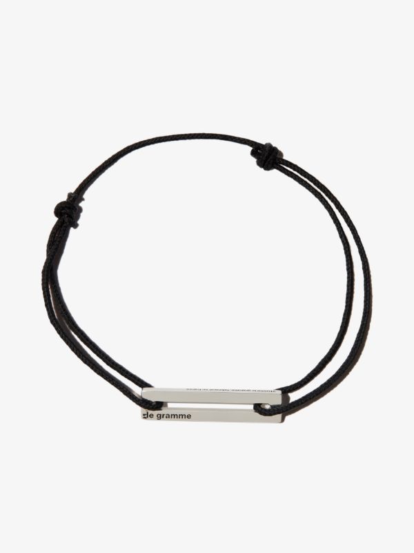 browns Le Gramme Sterling Silver Le 1.7g Perforated Cord Bracelet | Browns Bracelets