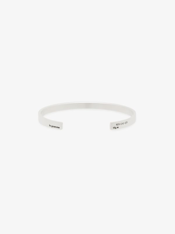 Browns Le Gramme Sterling Silver Le 15g Polished Ribbon Bracelet | Browns Bracelets