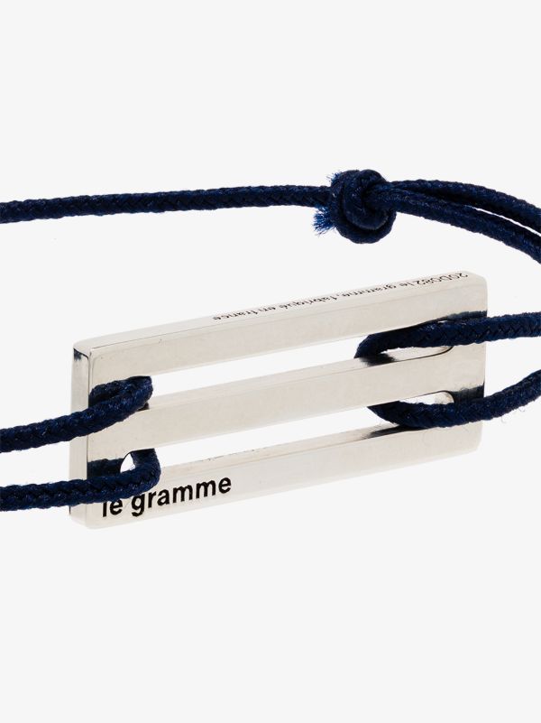 Browns Le Gramme Sterling Silver Le 2.5g Punched Cord Bracelet | Browns Bracelets