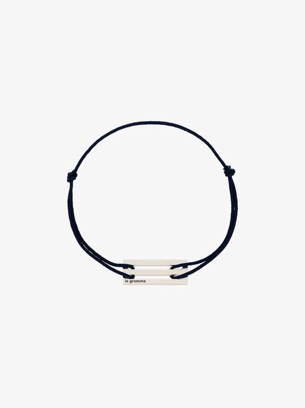 browns Le Gramme sterling silver Le 2.5g punched cord bracelet | Browns Bracelets
