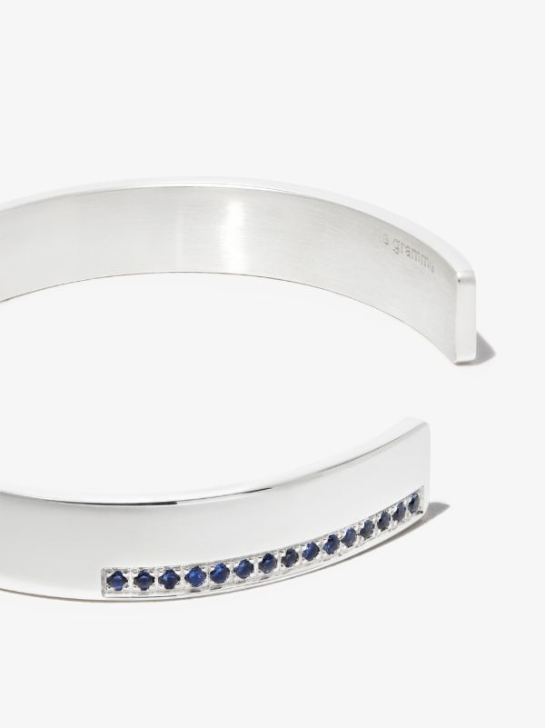 Browns Le Gramme Sterling Silver Le 20g Polished Sapphire Bracelet | Browns Bracelets
