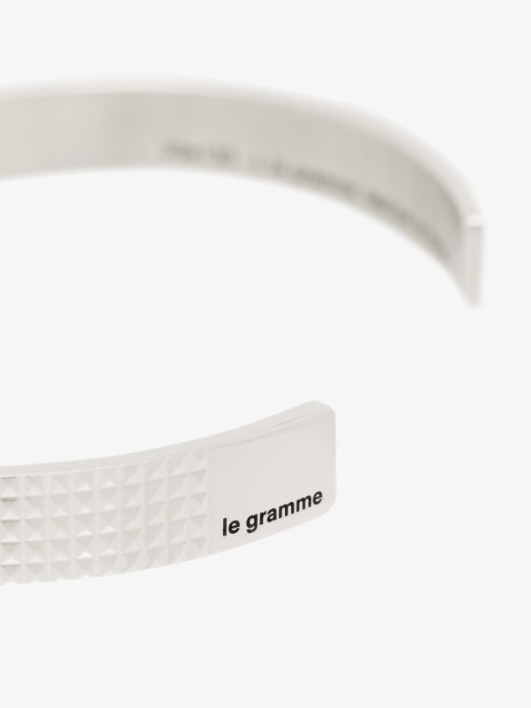 Browns Le Gramme Sterling Silver Le 23g Guilloché Polished Bracelet | Browns Bracelets
