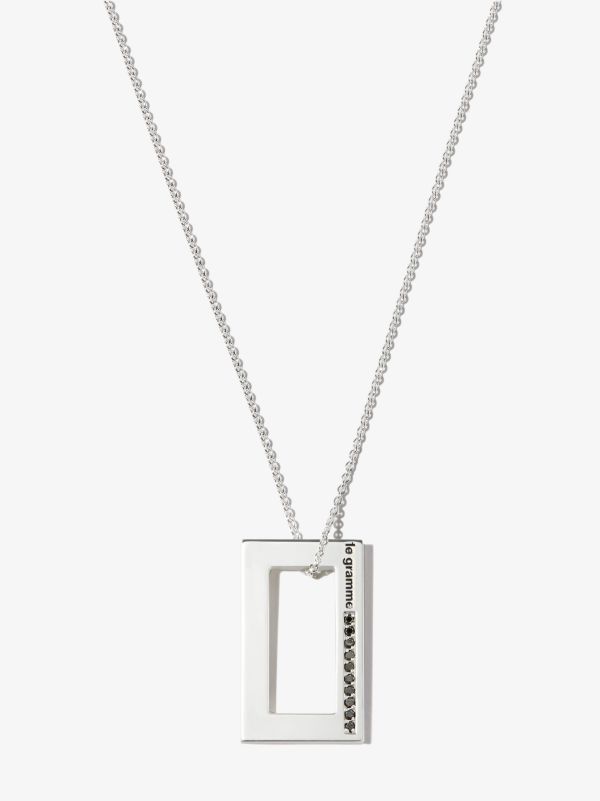 browns Le Gramme sterling silver Le 3.4g polished diamond necklace | Browns Necklaces