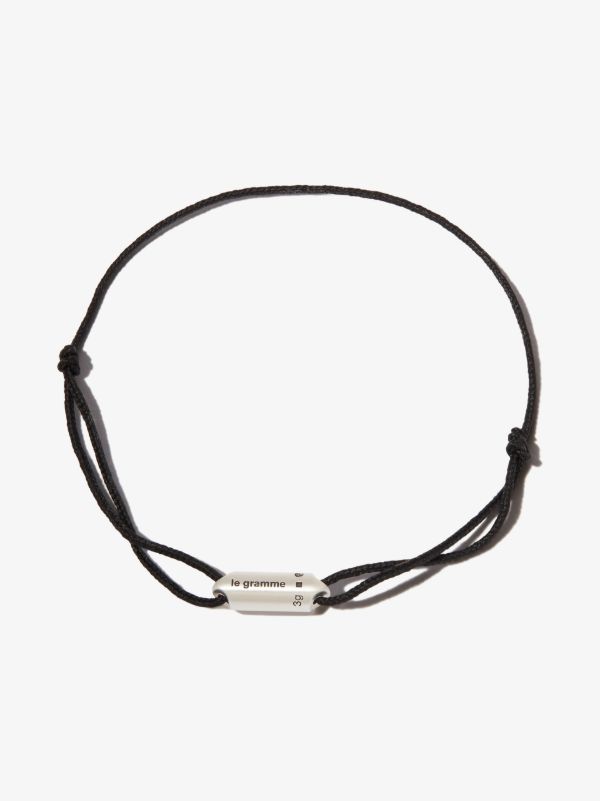 browns Le Gramme sterling silver Le 3g Segment cord bracelet | Browns Bracelets