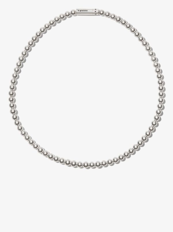 browns Le Gramme sterling silver Le 51g polished bead necklace | Browns Necklaces