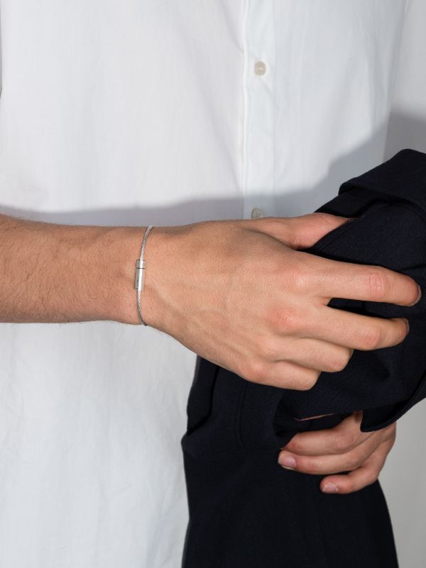 Browns Le Gramme Sterling Silver Le 7g Brushed Cable Bracelet | Browns Bracelets