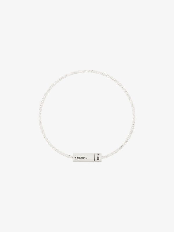 browns Le Gramme sterling silver Le 7g brushed cable bracelet | Browns Bracelets