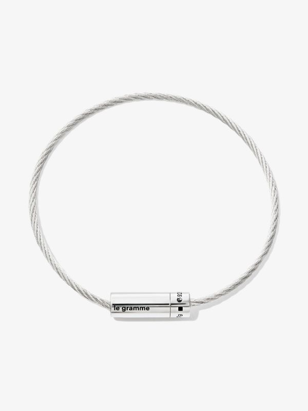 browns Le Gramme sterling silver Le 7g polished cable bracelet | Browns Bracelets