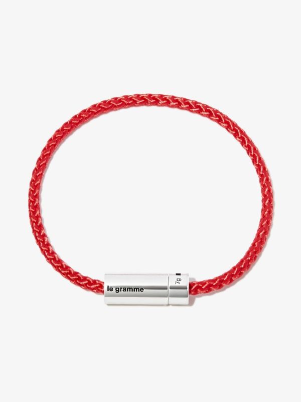 browns Le Gramme sterling silver le 7g polished nato cable bracelet | Browns Bracelets