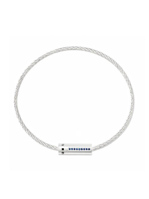 Browns Le Gramme Sterling Silver Le 7g Polished Sapphire Cable Bracelet | Browns Bracelets