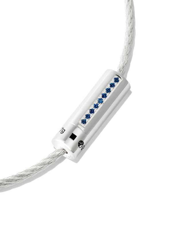 Browns Le Gramme Sterling Silver Le 7g Polished Sapphire Cable Bracelet | Browns Bracelets