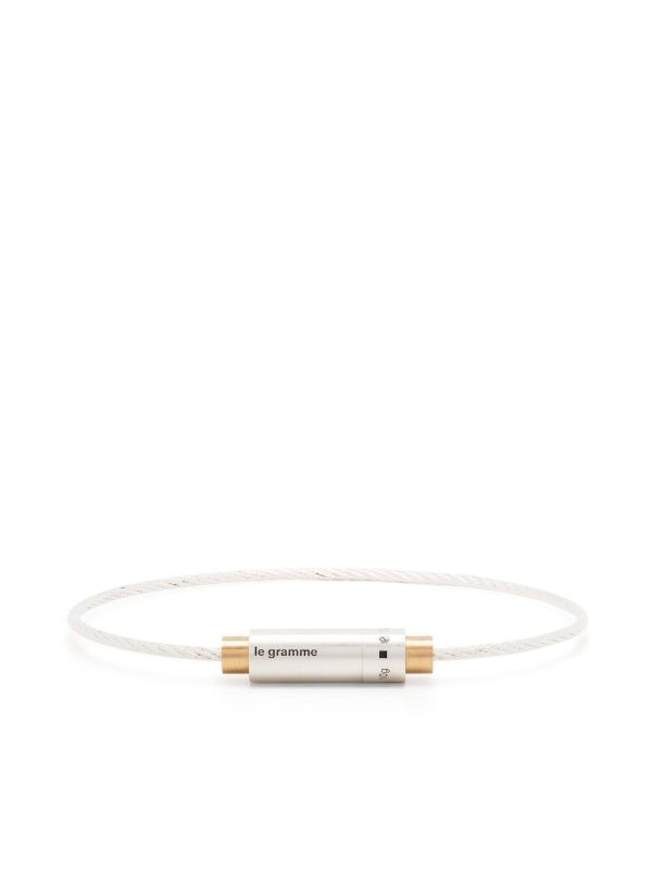 browns Le Gramme sterling silver Le 9g brushed cable bracelet | Browns Bracelets