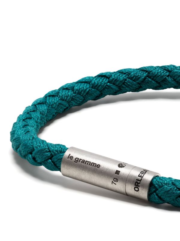Browns Le Gramme X Orlebar Brown Sterling Silver Le 7g Brushed Nato Cable Bracelet | Browns Bracelets