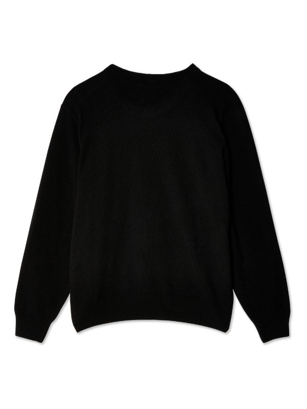 Browns LEMAIRE Black Crew Neck Jumper | Browns Knitted Sweaters