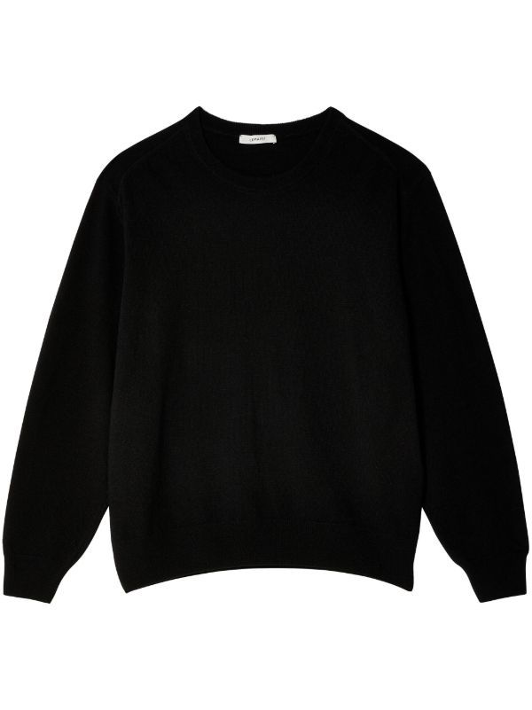 browns LEMAIRE Black Crew Neck Jumper | Browns Knitted Sweaters