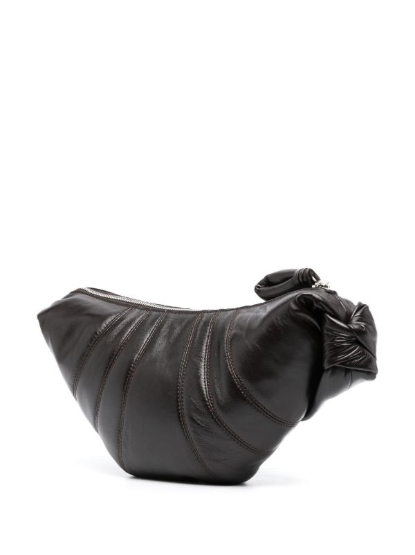 Browns LEMAIRE Brown Small Croissant Leather Messenger Bag | Browns Messenger Bags