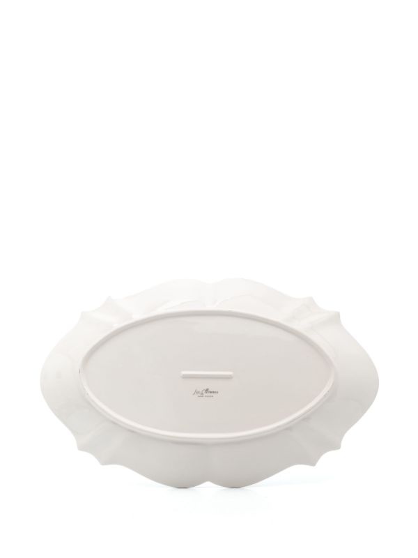 Browns Les-Ottomans Green Leaves Ceramic Tray | Browns Plates & Bowls