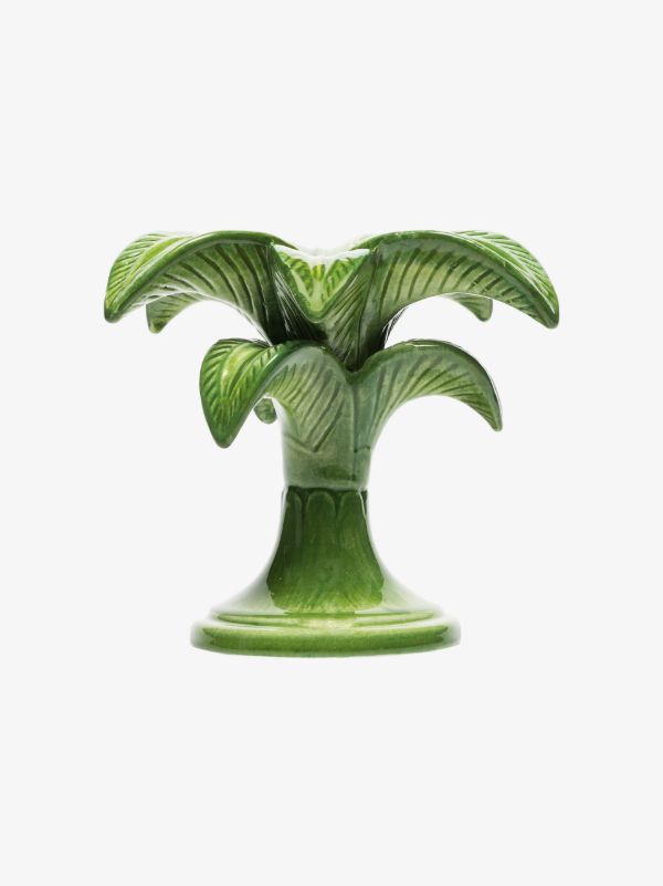 Browns Les-Ottomans Green Palm Tree Small Candle Holder | Browns Candle Holders