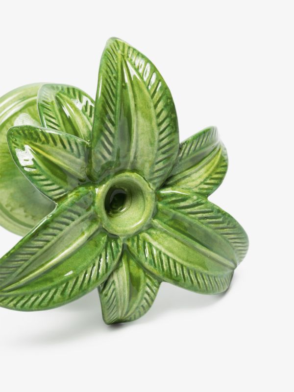 Browns Les-Ottomans Green Palm Tree Small Candle Holder | Browns Candle Holders
