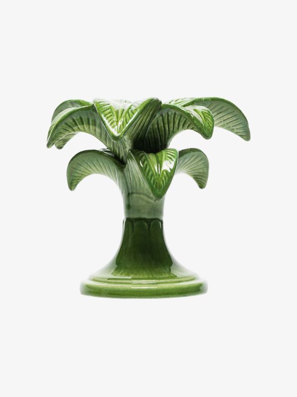 browns Les-Ottomans Green Palm Tree Small Candle Holder | Browns Candle Holders