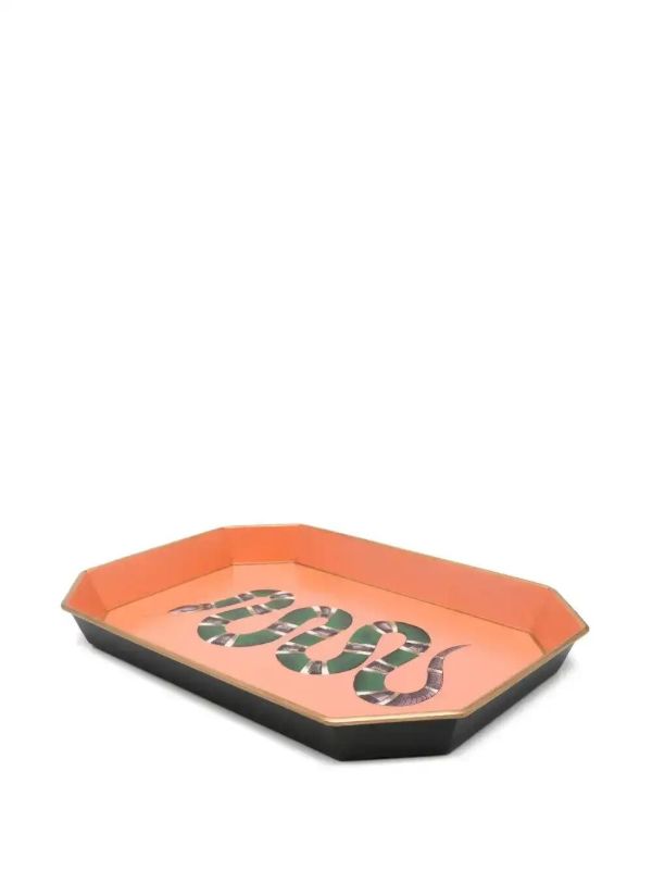 Browns Les-Ottomans Hand-painted Iron Tray (30cm X 43cm) | Browns Decorative Trays & Plates