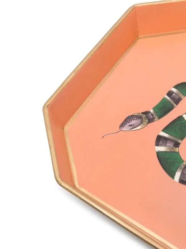Browns Les-Ottomans Hand-painted Iron Tray (30cm X 43cm) | Browns Decorative Trays & Plates