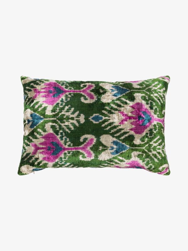 browns Les-Ottomans multicoloured ikat silk reversible cushion | Browns Cushions