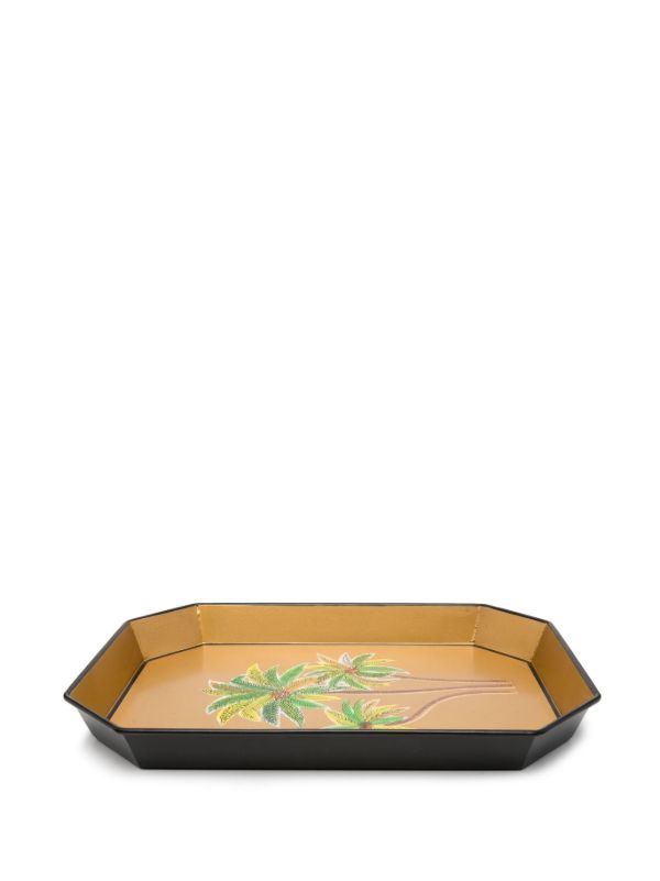 Browns Les-Ottomans Palms Iron Tray | Browns Decorative Trays & Plates