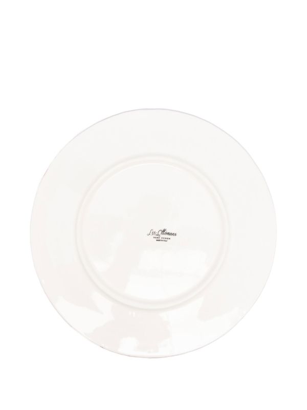 Browns Les-Ottomans Pink Wicker Ceramic Plate Set | Browns Plates & Bowls