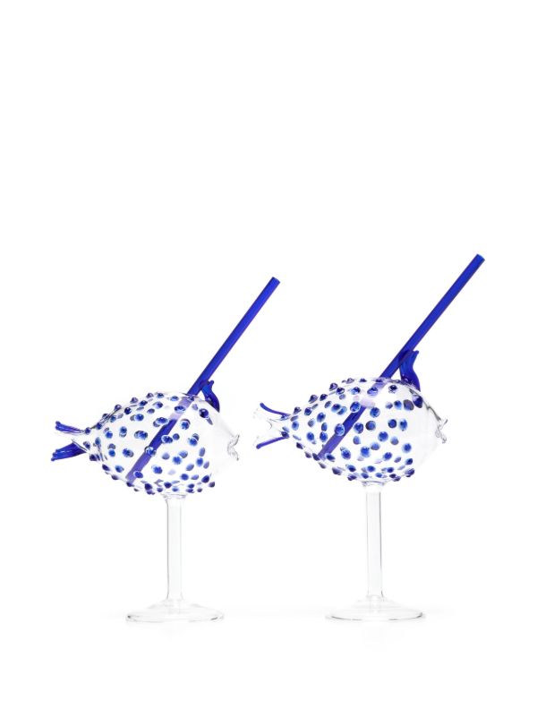 Browns Les-Ottomans Pufferfish-Shaped Cocktail Glasses | Browns Glassware