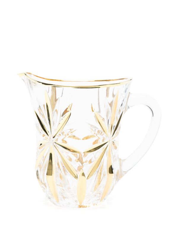 Browns Les-Ottomans X Browns Gold-Tone Murano Glass Pitcher | Browns Glassware