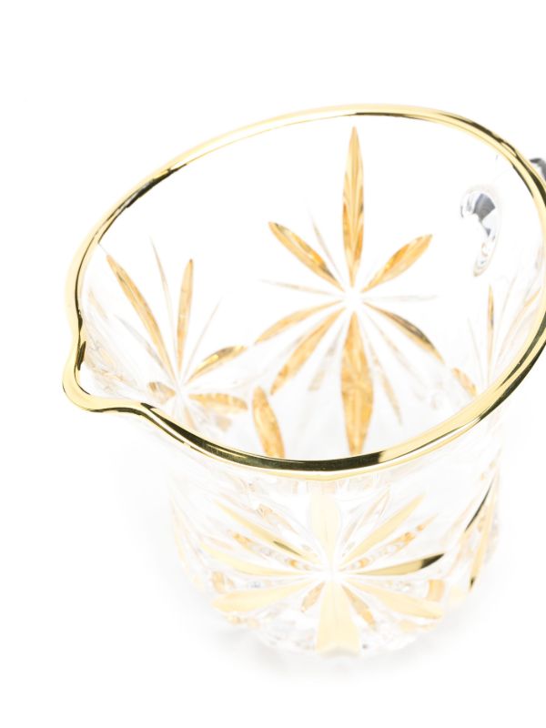 Browns Les-Ottomans X Browns Gold-Tone Murano Glass Pitcher | Browns Glassware
