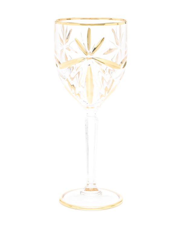 Browns Les-Ottomans X Browns Gold-Tone Murano Wine Glass Set | Browns Glassware