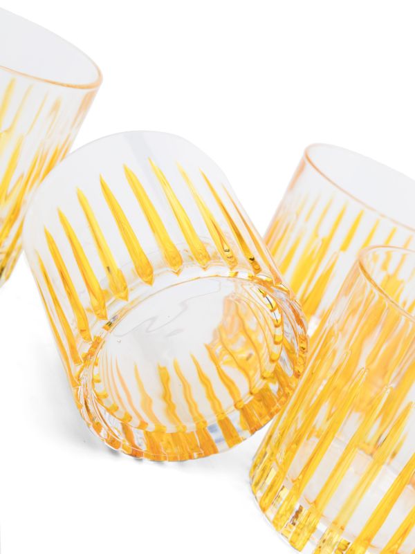 Browns Les-Ottomans Yellow Crystal Water Glass Set | Browns Glassware