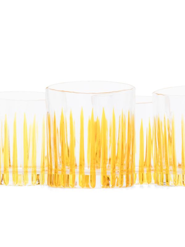Browns Les-Ottomans Yellow Crystal Water Glass Set | Browns Glassware