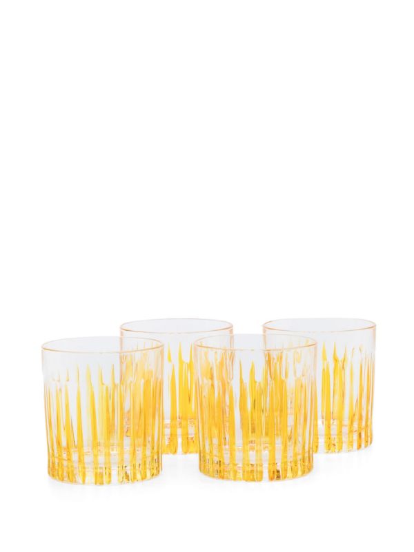 browns Les-Ottomans Yellow Crystal Water Glass Set | Browns Glassware