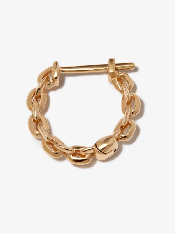 Browns Lizzie Mandler Fine Jewelry 18K Yellow Gold Knife Edge Hoop Earring | Browns Earrings