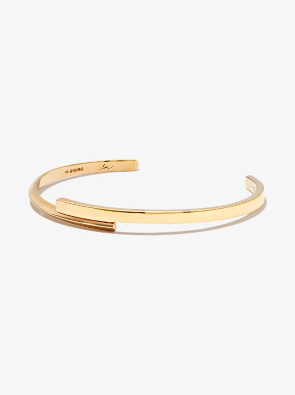 browns Lizzie Mandler Fine Jewelry 18K Yellow Gold Knife Edge Bangle | Browns Bracelets