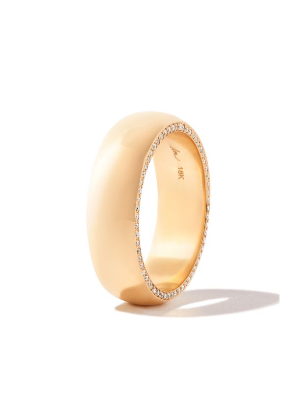 Browns Lizzie Mandler Fine Jewelry 18K Yellow Gold Othello Cigar Diamond Ring | Browns Rings