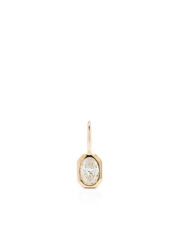 browns Lizzie Mandler Fine Jewelry 18K Yellow Gold Oval Diamond Solitaire Charm | Browns Fine Bracelets