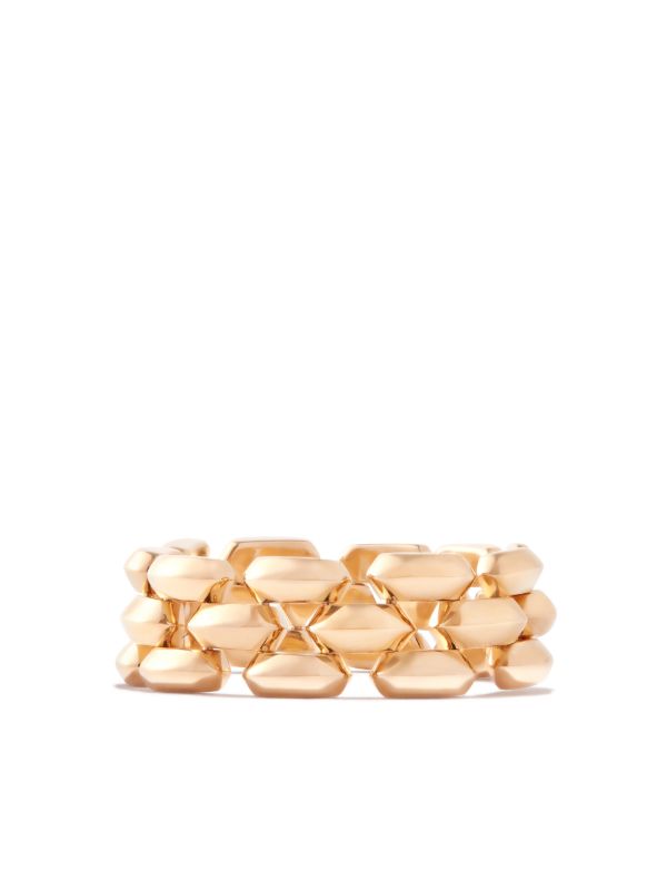 Browns Lizzie Mandler Fine Jewelry 18K Yellow Gold Three Row Cleo Ring | Browns Rings