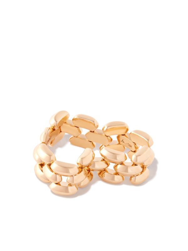 Browns Lizzie Mandler Fine Jewelry 18K Yellow Gold Three Row Cleo Ring | Browns Rings